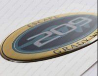 Grady White 209 Escape Raised Domed 3D Decal 5" x 2.7" 1pcs. Grady White 209 Escape Raised Domed 3D Decal 5" x 2.7" 1pcs.